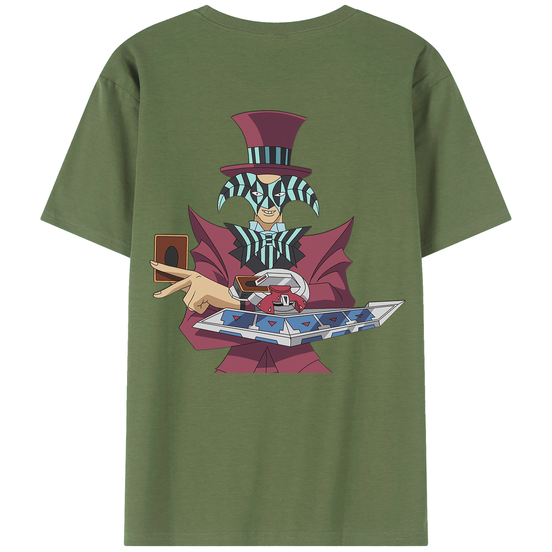（画像用） 遊☆戯☆王 Yu-Gi-Oh! 綿100％ メンズ半袖Tシャツ（バックプリント） 通気性
